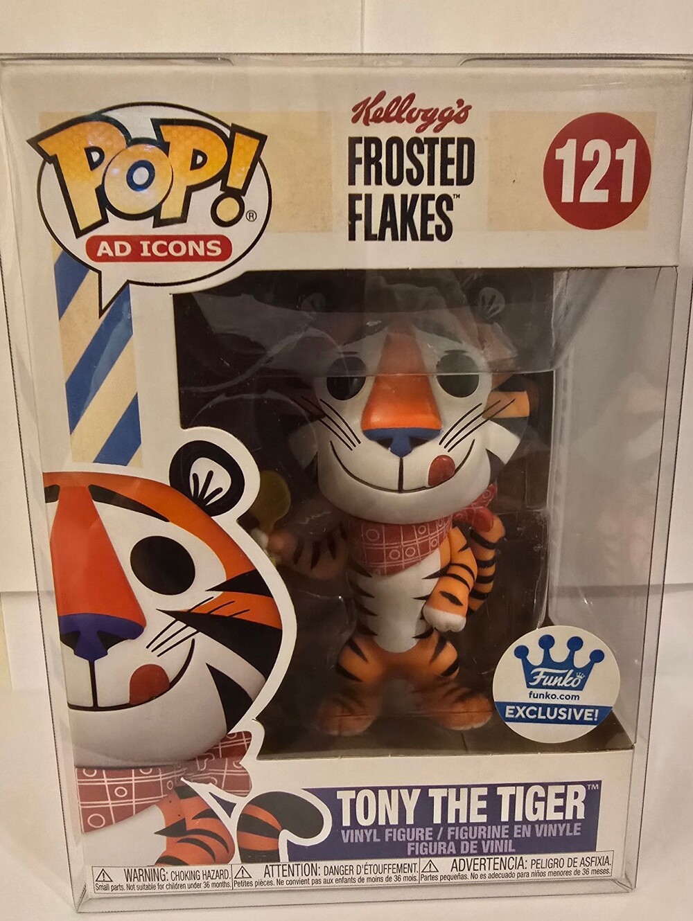 Funko Pop! Tony the Tiger #121 Frosted Flakes Vinyl Figure w/Pop Protector Case